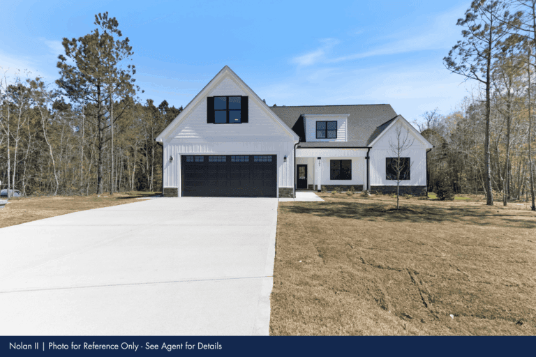 Nolan II house plan exterior photo by Neuse River Homes – 2707 sq ft, 3-4 bedroom, 3 bath home available in communities across North Carolina