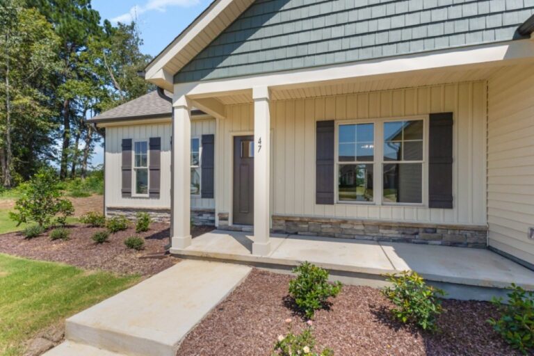 Exterior view of the Richard Plan by Neuse River Homes