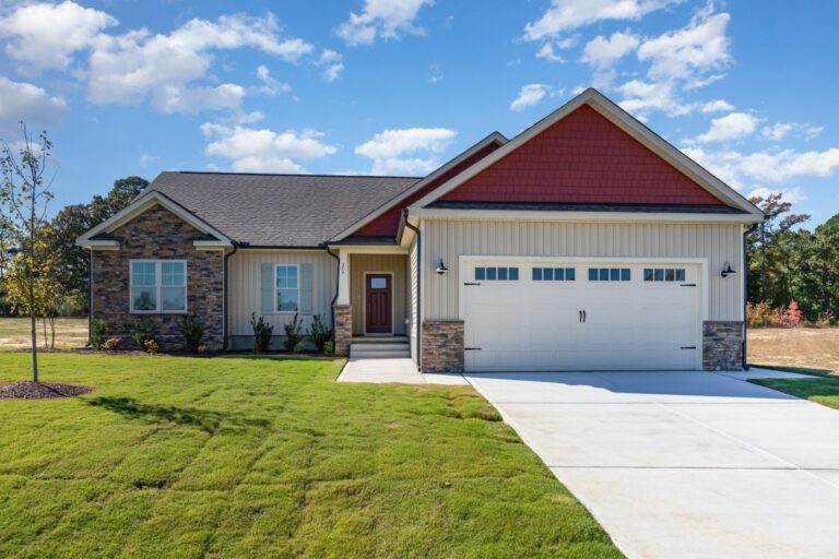 Exterior view of 259 Tee Drive in Selma NC in the Honaker Farms community built by Neuse River Homes