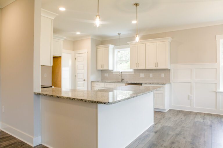 Kitchen View of the Mason II floor plan built by Neuse River Homes