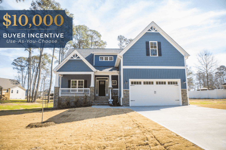 Exterior photo of 115 Brisbayne Circle in LaGrange, NC built by Neuse River Homes