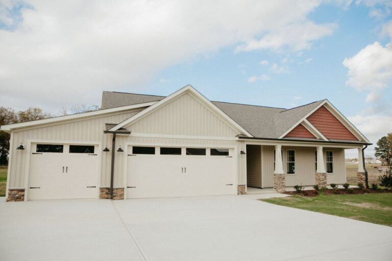 Exterior view of 109 Lucky Lane in Pikeville NC in the Bartlett Farm Community built by Neuse River Homes