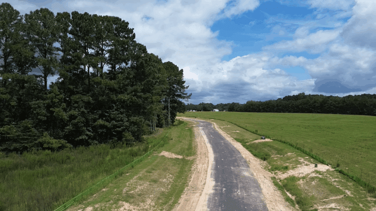 Ariel photo of Cedardale Neighborhood by Neuse River Homes in Clayton, NC