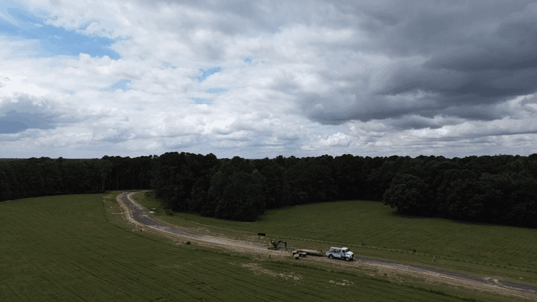 Ariel photo of Cedardale Neighborhood by Neuse River Homes in Clayton, NC
