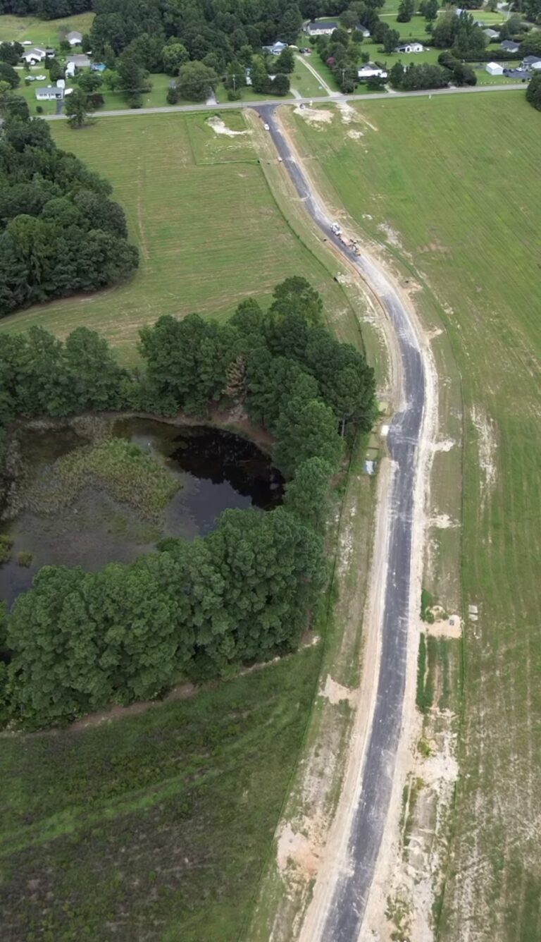Ariel photo of Cedardale Neighborhood by Neuse River Homes in Clayton, NC