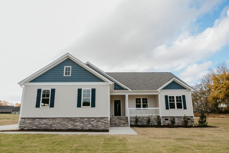 Exterior view of 107 Lucky Lane in Pikeville NC in the Bartlett Farm Community built by Neuse River Homes