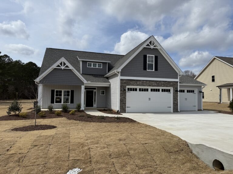 Construction photos of 132 Juju Drive in Clayton NC in the Cedardale Neighborhood built by Neuse River Homes