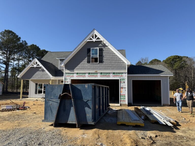 Construction photos of 132 Juju Drive in Cedardale Neighborhood by Neuse River Homes