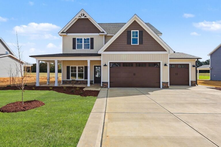 Exterior shot of 81 Juju Dive in Clayton, NC in the Cedardale Neighborhood built by Neuse River Homes
