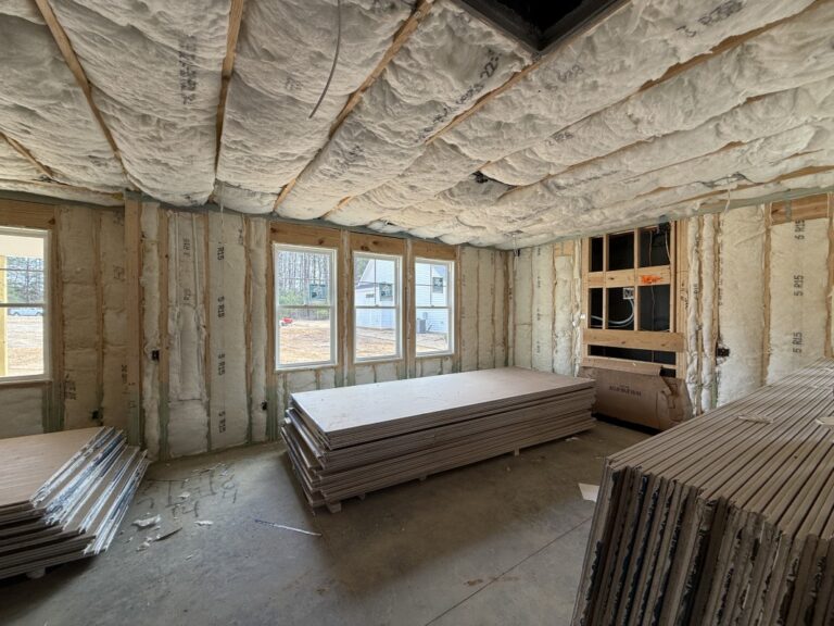 Construction photo of 205 Juju Drive in Clayton, NC in the Cedardale Neighborhood built by Neuse River Homes