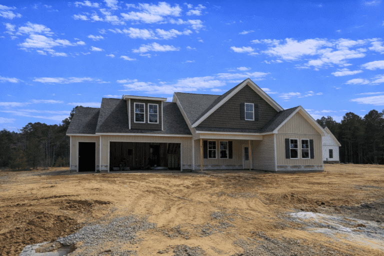 Construction photo of 205 Juju Drive in Clayton, NC in the Cedardale Neighborhood built by Neuse River Homes