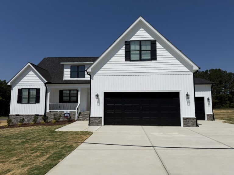 Construction photos of 95 Howell Farm Drive in Selma NC int the Howell Farm Neighborhood built by Neuse River Homes