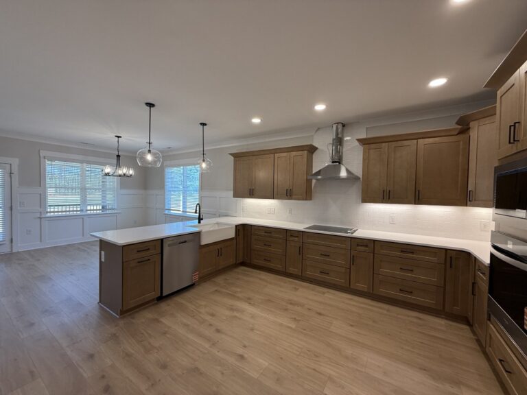 Construction photos of 95 Howell Farm Drive in Selma NC int the Howell Farm Neighborhood built by Neuse River Homes