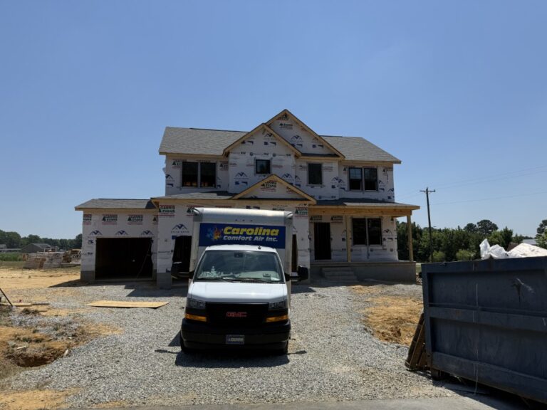 Under Construction Photos of 20 Howell Farm Drive in Selma NC in the Howell Farm Neighborhood built by Neuse River Homes
