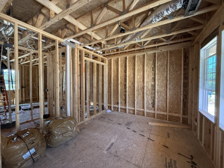 Under Construction Photos of 20 Howell Farm Drive in Selma NC in the Howell Farm Neighborhood built by Neuse River Homes