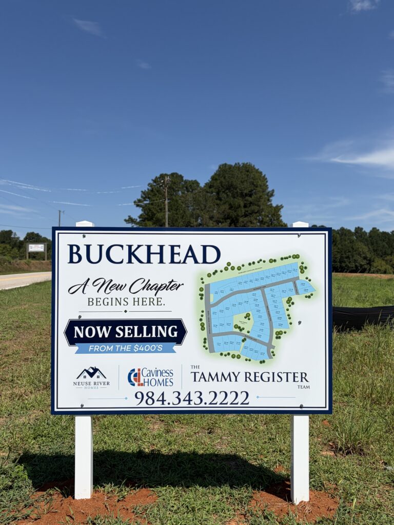 Buckhead Neighborhood Sign in Selma NC